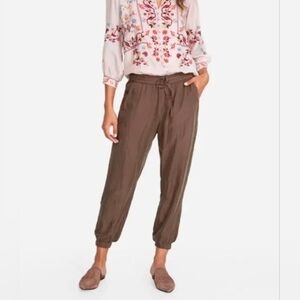 JOHNNY WAS , Alice Cupra & Rayon Jogger Pants - Brown, XL